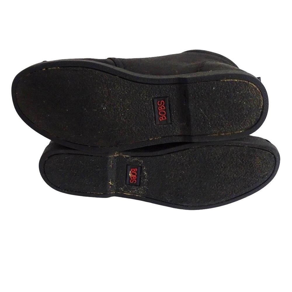 Bobs Skechers Black Chukka Ankle Boots Women Size 7 Memory Foam Textile 34487 - Picture 6 of 8